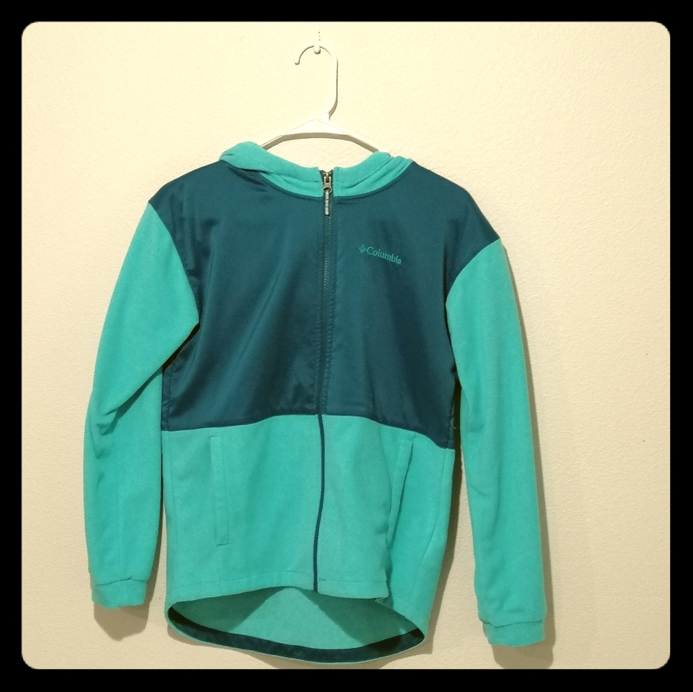 Girls Blue Columbia Raincoat | Size Large 14-16